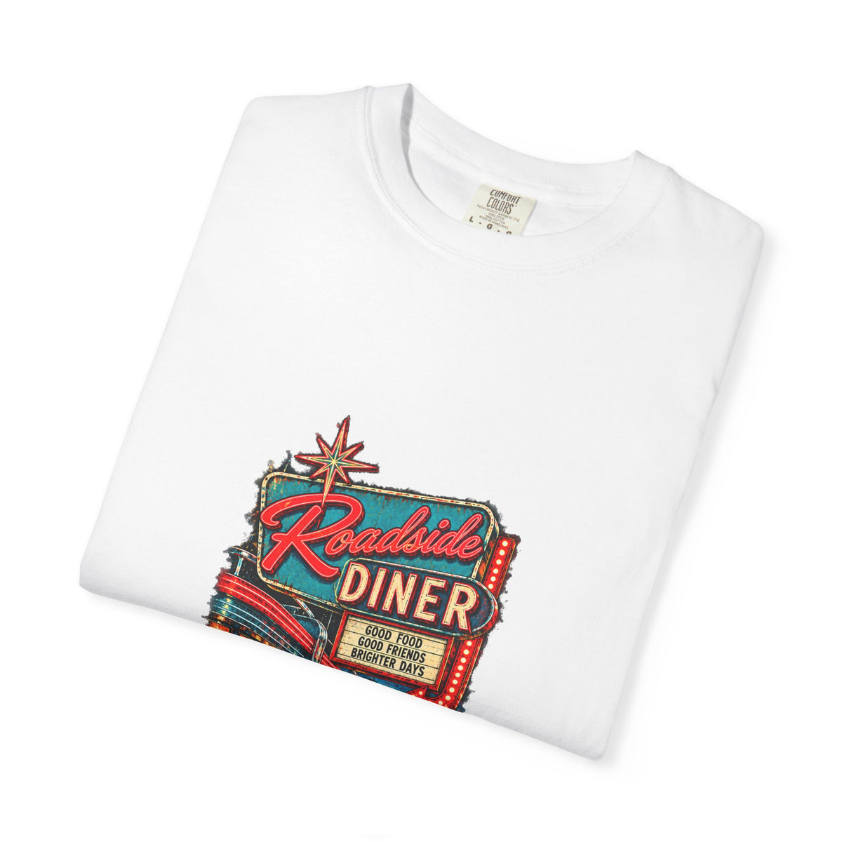 Retro Diner & Classic Car T-Shirt – Comfort Colors®