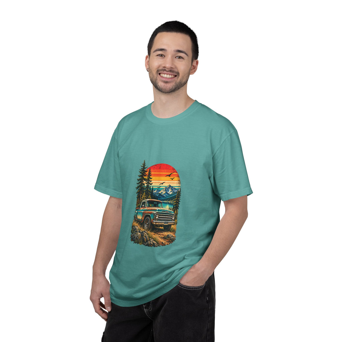 Vintage Truck Sunset T-Shirt – Comfort Colors®