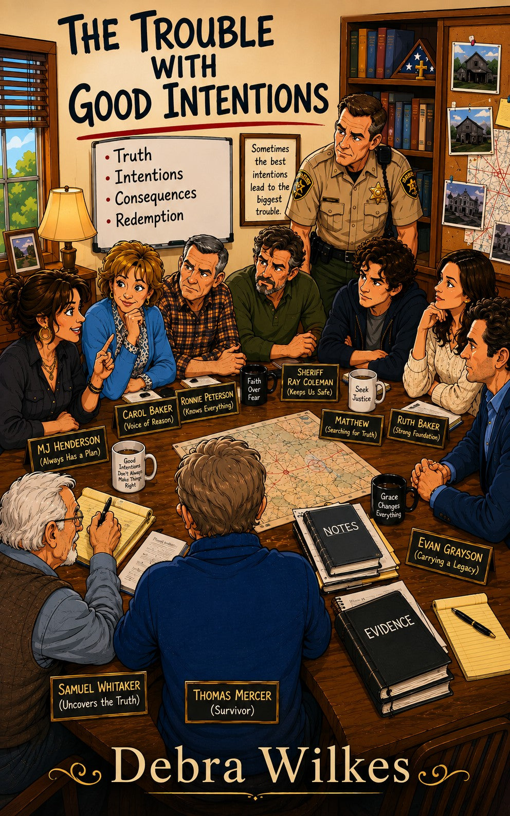 The Trouble with Good Intentions book cover by Debra Wilkes