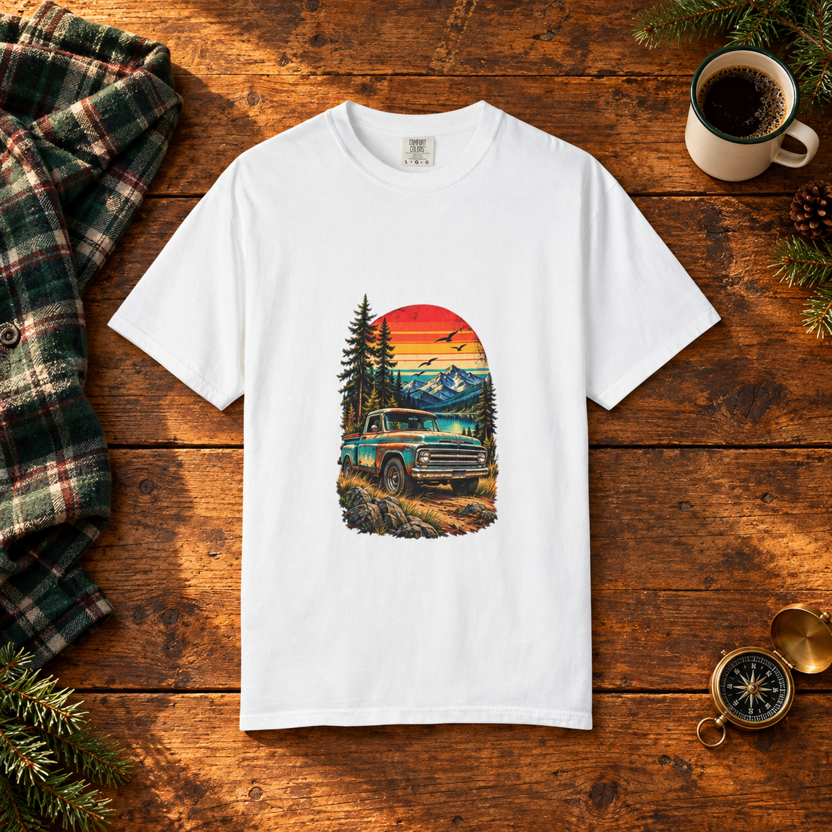 Vintage Truck Sunset T-Shirt – Comfort Colors®